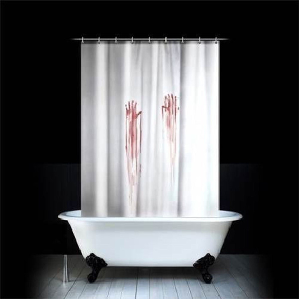 Blood Bath Shower Curtain By Spinning, Psycho Shower Curtain