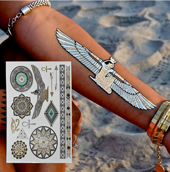 Evil Eye Temporary Tattoo, Tribal Wrist Temporary Tattoo at MyBodiArt