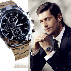 Funland New Men Fashion Mens Luxury Waterproof Stainless Steel Band Watches Machinery Sport Quartz Business Wristwatch Watc hes Gifts