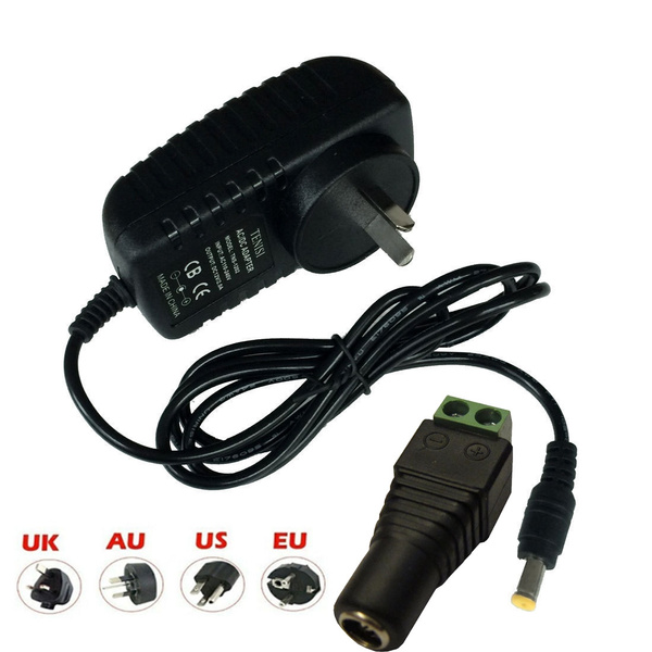 US Plug Adapter Power Supply 100-240V To DC 12V 2A For 3528 5050 LED Strip Light 