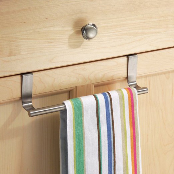Cabinet Hanger Over Door Kitchen Towel Holder Drawer Hook Storage Bathroom  Scarf