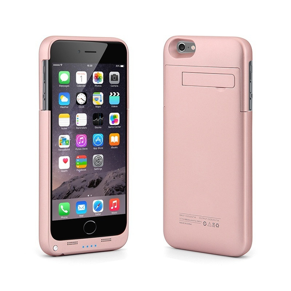 Capa do carregador de bateria reserva para banco de energia se encaixa para  iPhone 6 / 6S / 6 plus / 6S plus / iPhone SE / iPhone5 / iPhone 5 + Filme  de vidro temperado grátis | Wish