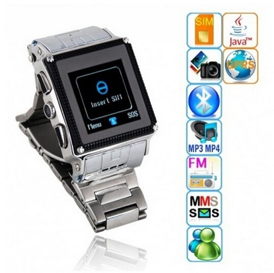 Nuevo W818 Bluetooth Smartwatch IP67 Reloj inteligente de acero inoxidable  a prueba de agua Teléfono móvil Cámara de doble tarjeta MP3 MP4 | Wish
