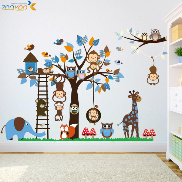 kids animal wall stickers