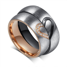Couple Rings, Steel, Love, Jewelry