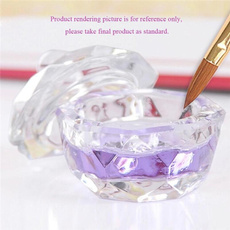 Nail Tools Crystal Glass Dappen Dish Cup Nail Art Acrylic Liquid Makeup Powder Nail Styling Tool Beauty & Health