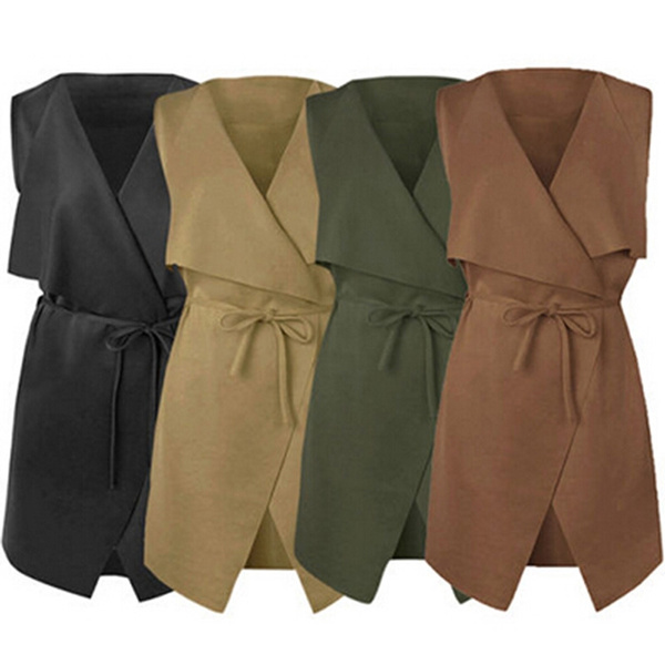 sleeveless cape jacket