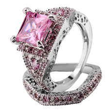 Sterling, pink, Square, Jewelry