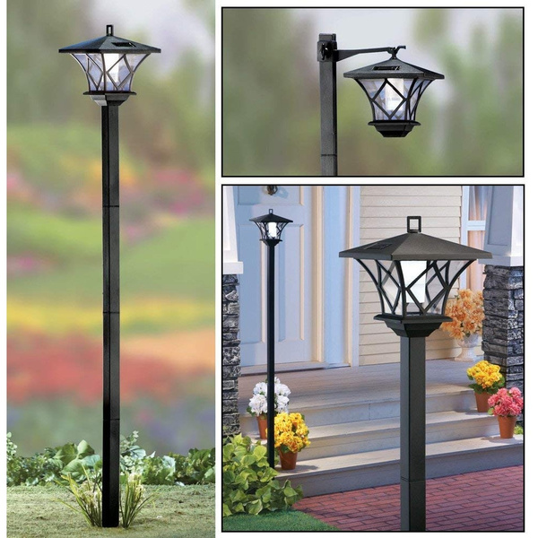 modern home solar street lamp post