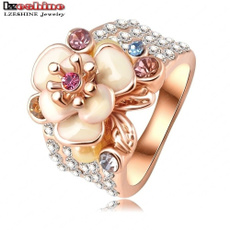 austriancrystalring, Girlfriend Gift, crystal ring, wedding ring