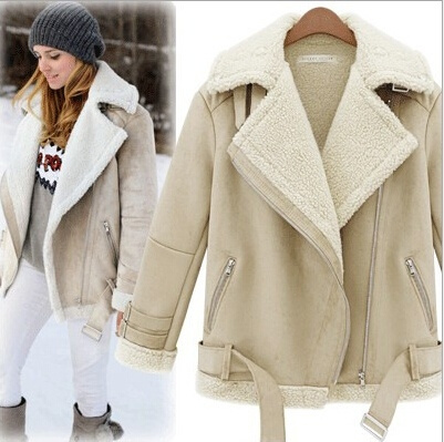 faux sheepskin jacket ladies