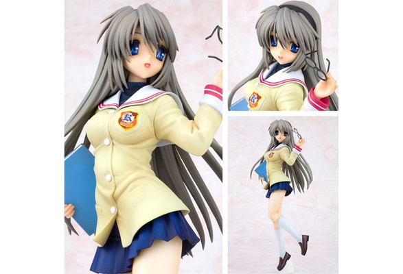 CHUSS CLANNAD Standing Pose Sakagami Tomoyo Beautiful Girl Anime Model  Animation Character Character Statue Collection Toy 25cm : :  Toys & Games