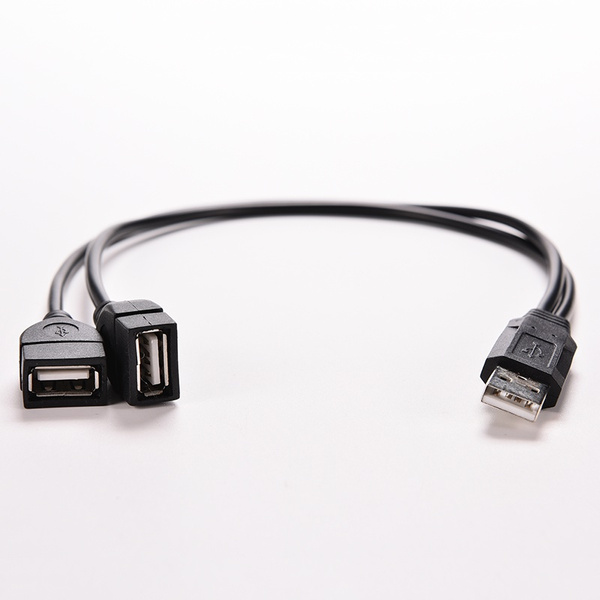 Generic HW24USB 3.0 Female to Dual USB Male Extra Power Data Y Extension Splitter Cable 20cm Drop Shipping