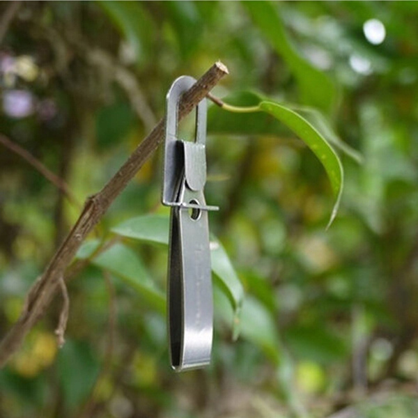 Stainless EDC Gear Tweezers Tick Gripper Survival Bushcraft Pocket Tool