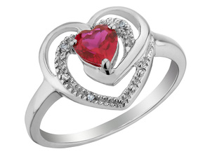 Jewelry, heart ring, sterling silver, promise rings