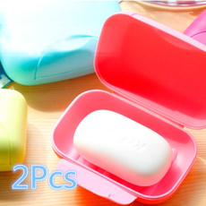 2Pcs Brand Design Travel Soap Dish Box Case Holder With Cover Container Wash Shower Home Bathroom Outdoor New