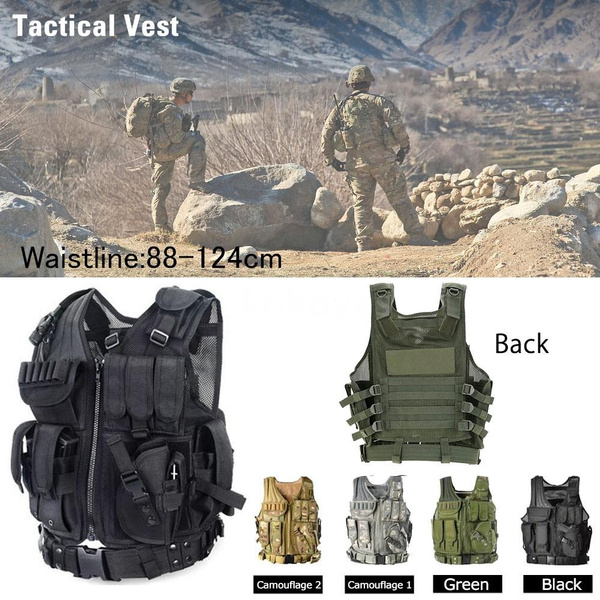Outdoor Military Tactical Army Polyester Airsoft War Game Hunting Vest for  Camping Hiking