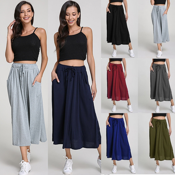 long jersey skirts