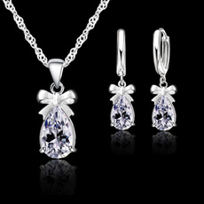 Sterling, Cubic Zirconia, Set, sterling silver