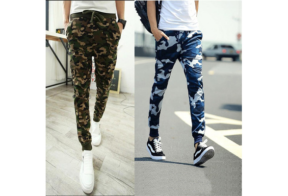 Military Camouflage Cargo Pants Men Joggers Streetwear Pencil Pant