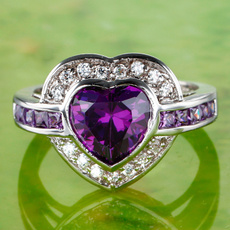 Hjerte, Mote, Smykker, Silver Ring