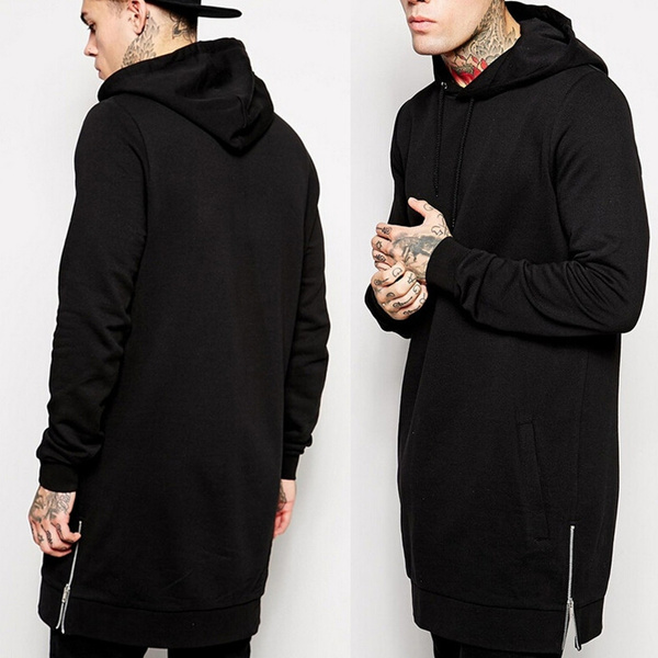 Longline best sale mens hoodie