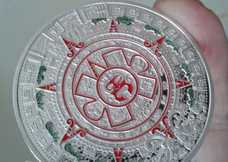 commemorative, Coins, maya, calender