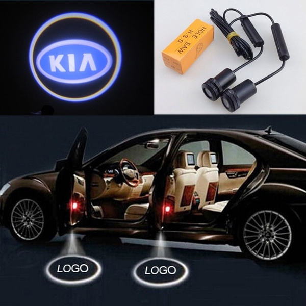 For KIA Car LED Laser Projector Welcome Ghost Shadow Light Door Lamp 