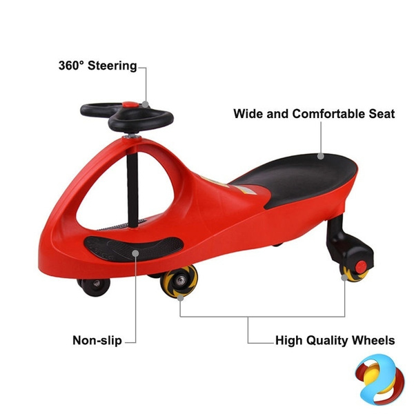 Details about   New KIDS SWING PLASMA WIGGLE CAR Swivel Slider Ride On Toy Stable Scooter red 