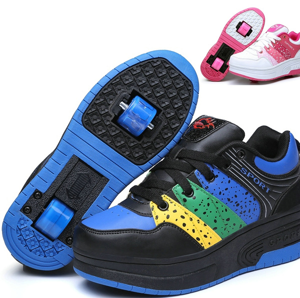EU Size 30-40 Child Heelys Girls Boys for Children Wheel Shoes Breathable Sneakers Zapatos De Ruedas | Wish