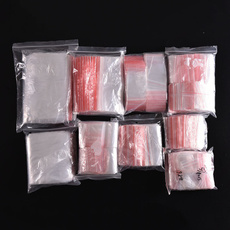 100/400/500 Pcs Resealable Plastic Zip Lock Bags Clear Poly Ziplock Bag Reclosable