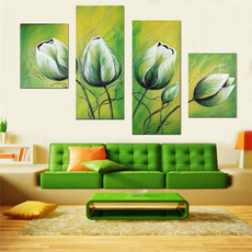 Flowers, art, decoration oil painting, Abstract Oil Painting