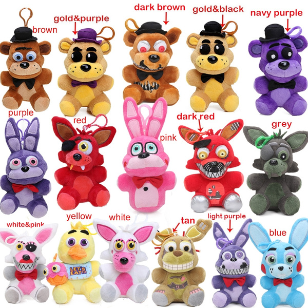 Official FNAF Five Nights At Freddy's 5" Keychain Clip Toy Plush Figure Chicca 