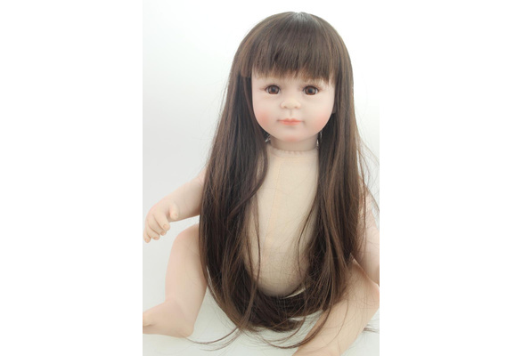 20'' Silicone Doll Reborn Baby girl naked doll 52 CM realistic Handmade  Cloth Body Babies nude Doll Toys for Children Best Gift