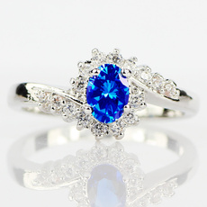 925 sterling silver sapphire rings