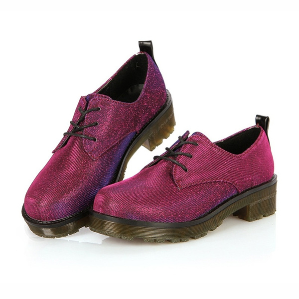 Bling Glitter Women Oxfords Purple Gold Silver Oxford Shoes Woman ...