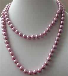 shellpearlnecklace, pink, Fashion, Jewelry