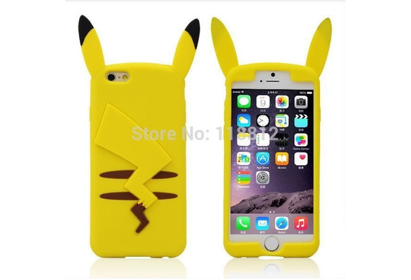 Hot New Cartoon Cute 3d Pocket Monsters Pikachu Pokemon Funny Silicone Cover Case For Iphone 6 6s 4 7 Inch Wish