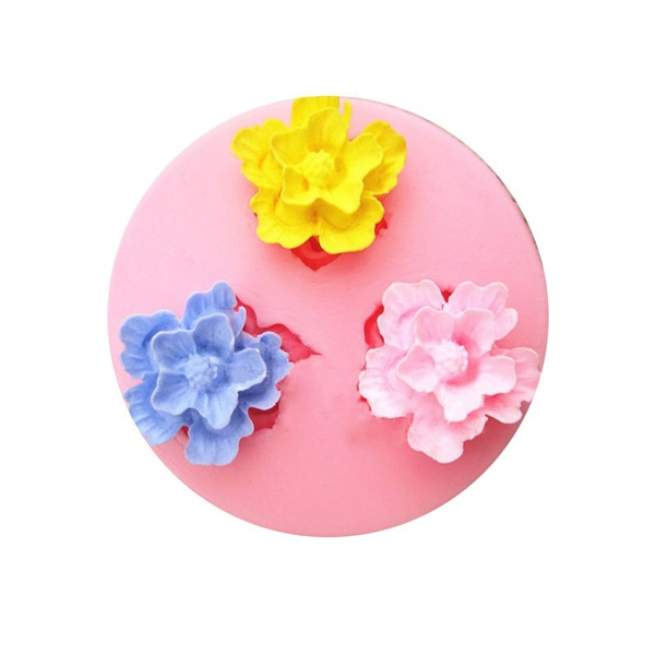 3D Sun flower Silicone Mold Cake Decorating DIY Chocolate Soap Sugar Mould U3K8