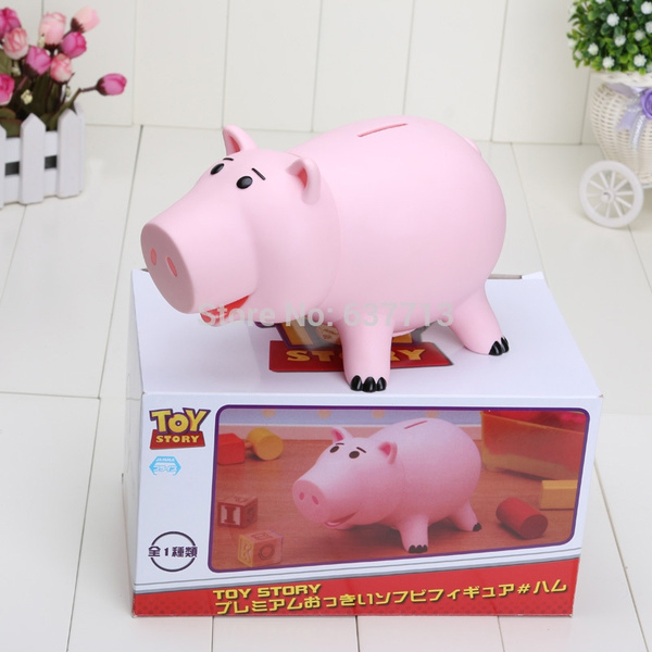 18CM Toy Story Hamm Piggy Bank Pink Pig Coin Box PVC Model Kids Gift Toys 