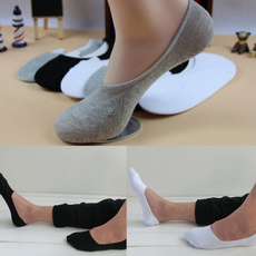 Fashion Women Casual 100% Cotton Loafer Boat Non-Slip Invisible No Show Socks US