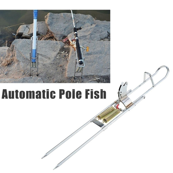automatic fishing pole holder