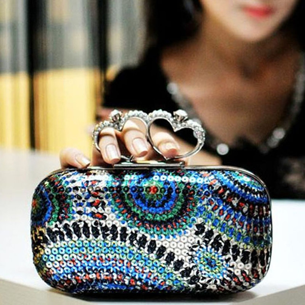 Ring discount clutch bag