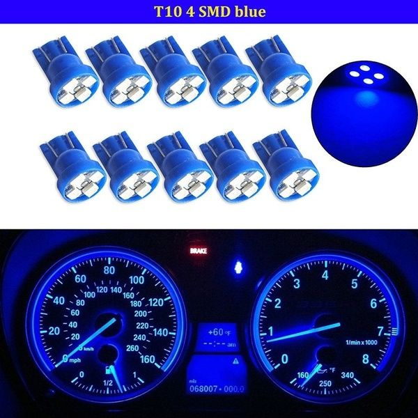 15pcs 12V Green T3 Car Wedge LED Dash Gauge Instrument Panel Light Bulb Interior