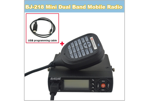 FidgetKute Car Cable Baojie BJ-218 USB Programming Radio for BAOJIE BJ218 Mini Mobile Radio 