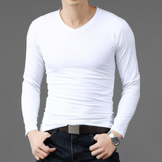 menslongsleevetshirt, Fashion, tshirt men, solidtshirt