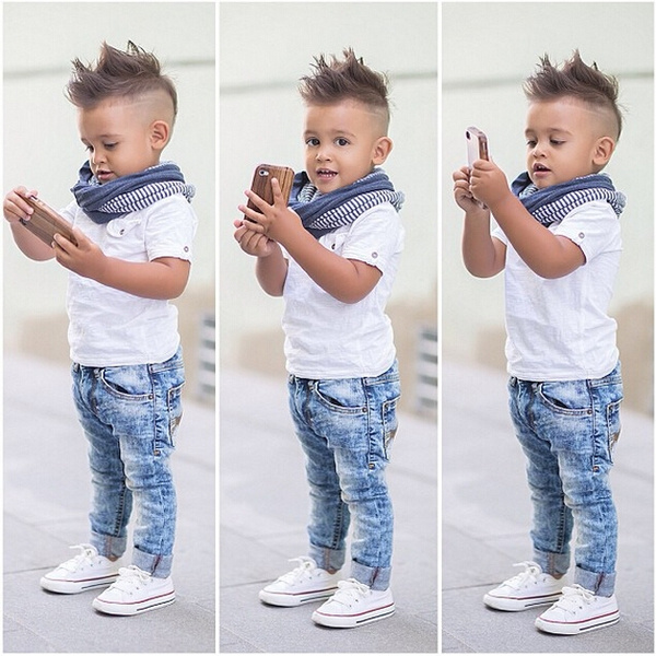 2pcs Fashion Cool Boy Toddler Kids Baby 