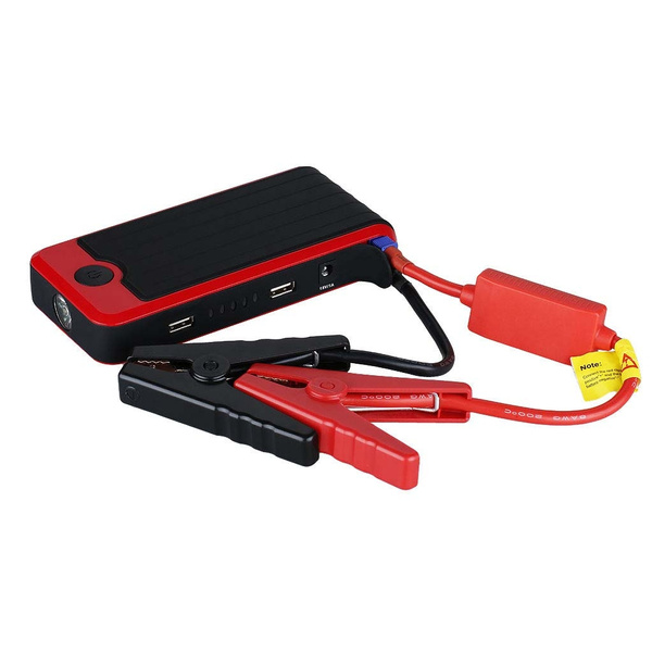 12000mAh Red/Black Portable Power Bank and Car Jump Starter