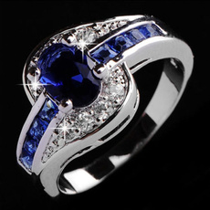 Blues, Sterling, Jewelry, Blue Sapphire