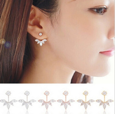 Fashion, leaf, Jewelry, Stud Earring
